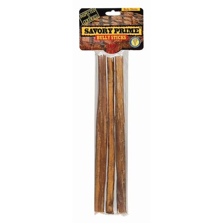 Savory Prime Savory Prime Natural Beef Grain Free Bully Stick For Dogs 9 in. 3 pk 313
